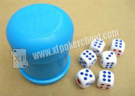 Plastic Casino Gambling Perspective Glasses Magic Dice Cup ISO9001