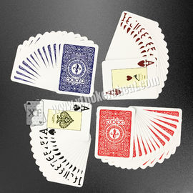 Bar Code Marked Modiano Adjara Plastic Playing Cards For Poker Cheat Device / Analyzer