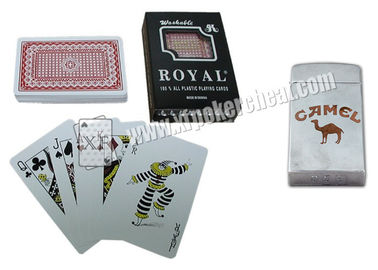 Professional Marked Poker Cards , Casino Games Royal Plastic Playing Cards