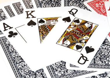 Professional Marked Poker Cards , Casino Games Royal Plastic Playing Cards